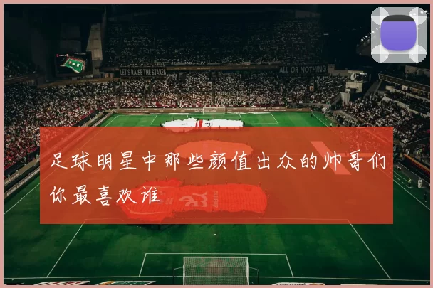 足球明星中那些颜值出众的帅哥们你最喜欢谁